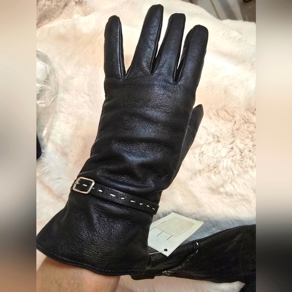 Genuine leather dark shade glows, Size 8, NWT - Picture 1 of 5